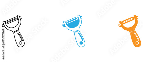 Comparison of three different types of manual toothbrushes with various handle designs isolated on transparent background, Vector