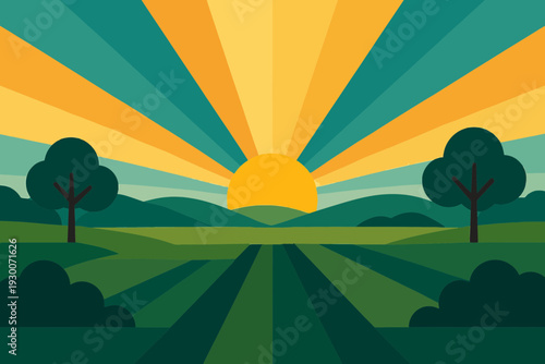 Sun Rising Precisely East on March Equinox Horizon