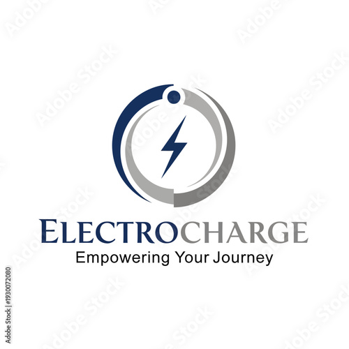 Electrocharge Logo with Lightning Bolt Symbol.