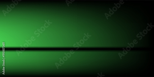 green background abstract with Gradient in empty room studio, green empty room studio gradient used for background, green background studio with shine use for product shooting. vector dynamic room