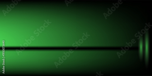green background abstract with Gradient in empty room studio, green empty room studio gradient used for background, green background studio with shine use for product shooting. vector dynamic room