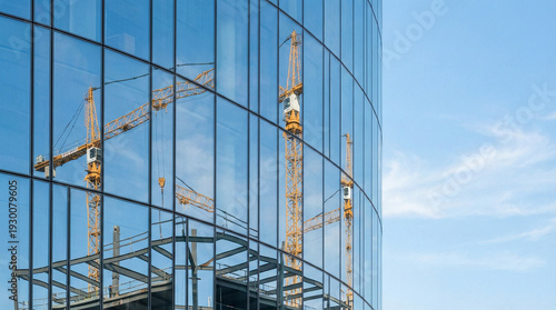 construction site of a building
