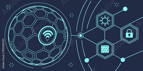 Digital transformation theme featuring business professional and AI brain interface.