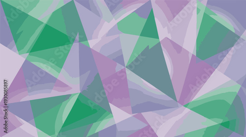 Modern Geometric Abstract Background with Overlapping Polygons and Gradients
