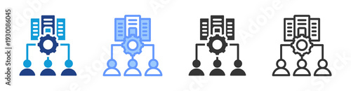 Corporate Governance icon set multiple style collection