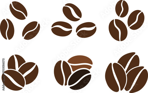 Coffee bean arrangement : This captivating graphic illustrates the simple beauty of coffee beans.