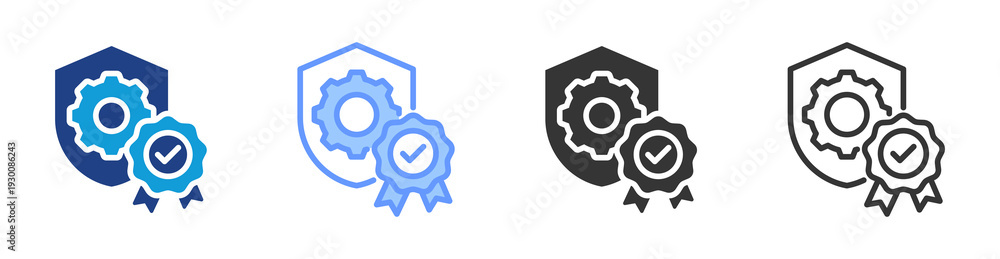 Obraz premium Quality Assurance icon set multiple style collection
