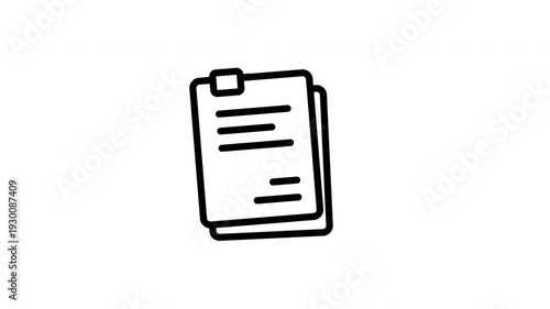 document animated icon