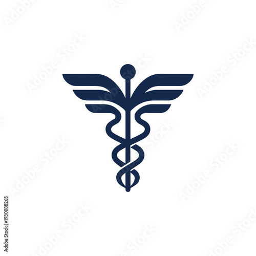 Caduceus Modern Medical Logo