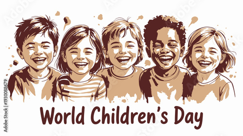 Children World Childrens Day illustration