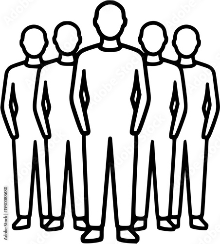 Business Leadership Concept Line Icon