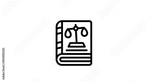 regulation book animated icon
