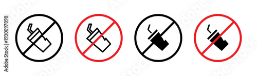 Dont throw away plastic sign in flat style. Basic vector symbol illustration