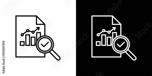 Analysis Icon Sheet Black And White