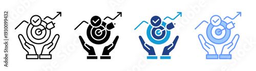 Success icon set multiple style collection