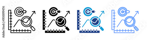 Kpi  icon set multiple style collection