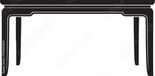 Black plastic or metal frame rectangular