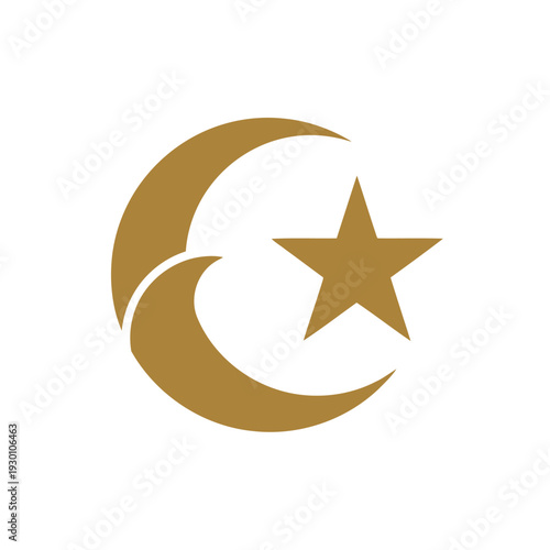 Md Crescent Moon and Star Emblem