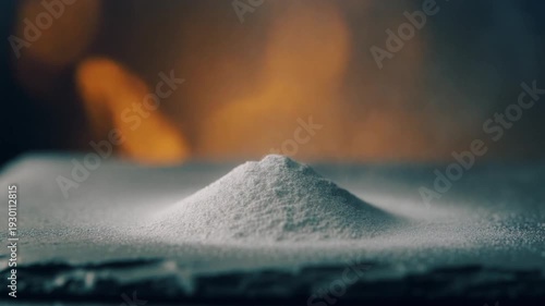 Abstract powdered pigment cloud rest motion texture background in cinematic macro
