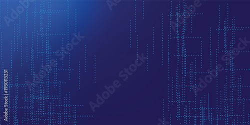 Digital Transformation dots Concept with Futuristic Data Flow and Smart Technology Visualization.