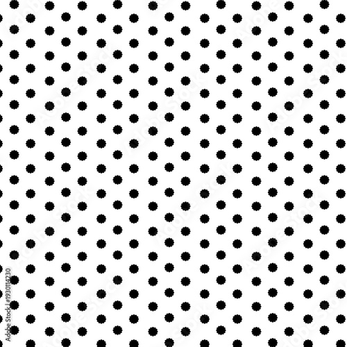 abstract polka flower repeating geometric seamless pattern
