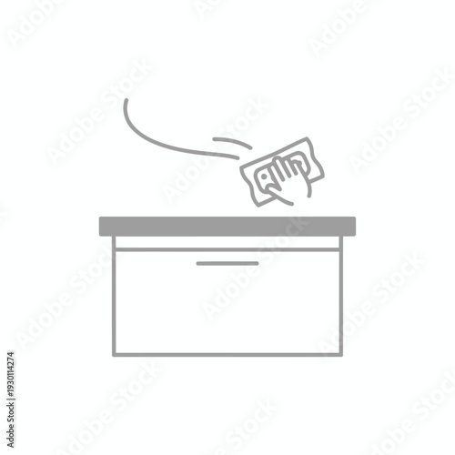 Hand Giving Cash to Donation Box on Table