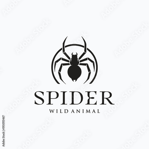 Spider Logo Vector Stock Illustration