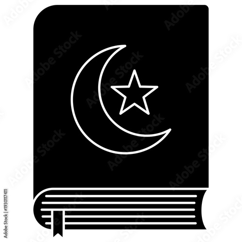 quran book vector icon