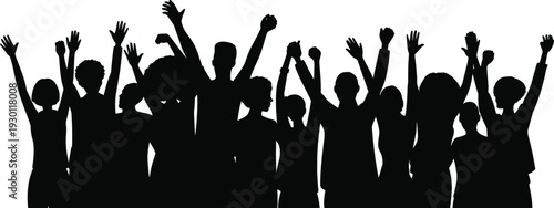 Black silhouette of people standing and sitting, group of friends talking, architectural entourage CAD drawing flat vector illustration for rendering. (20 words)