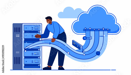 Server Administrator Connecting to Cloud System