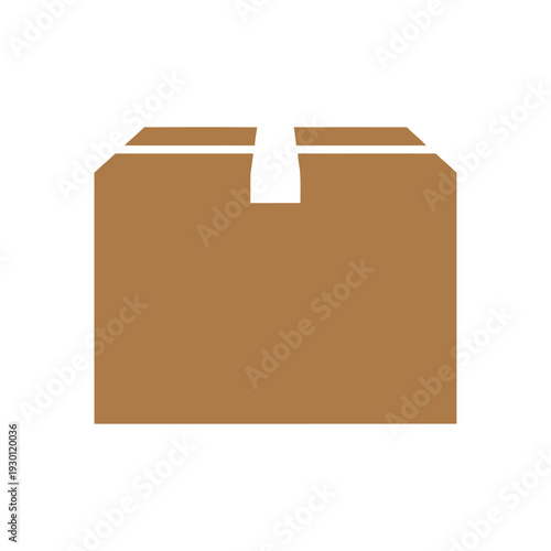 Cardboard box open top revealing inner flaps