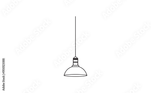 Vector illustration of a pendant light