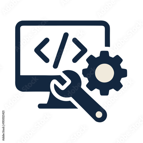 Coding Workflow Software Development Icon