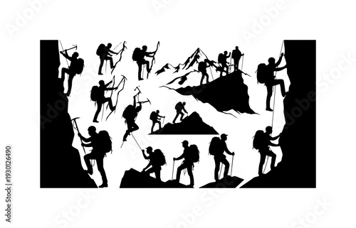 Mountaineering Adventure Group Climbing