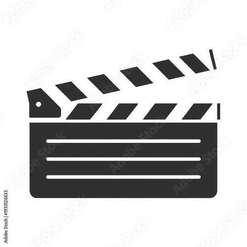Film Clapperboard Icon for Movie Production UI