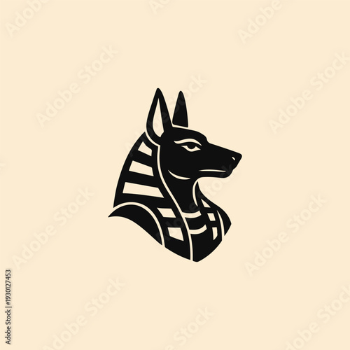 Anubis Egypt God Logo
