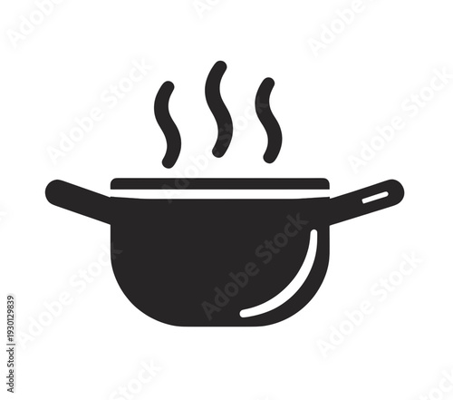 Steam Rising Pot Outline UI Icon for App UI