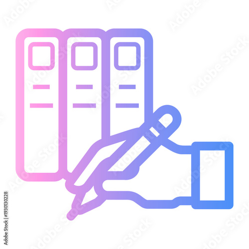 literature Line Gradient Icon