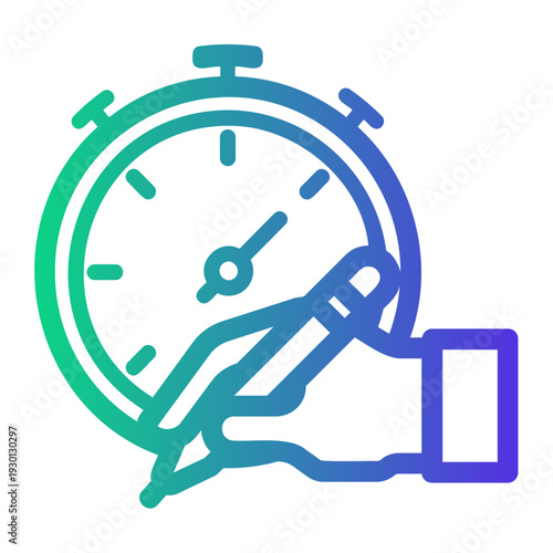 time Line Gradient Icon