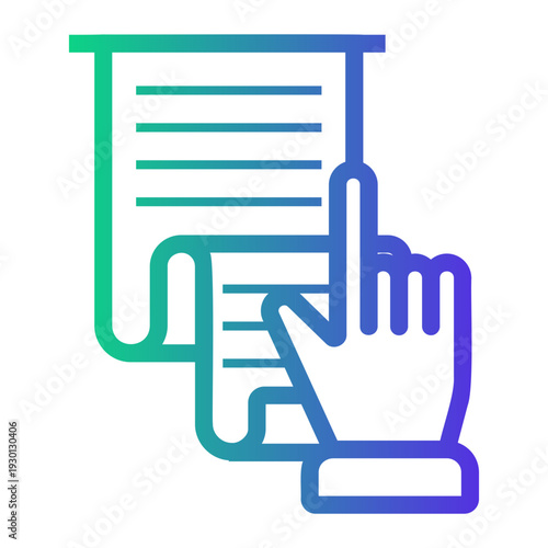 instructions Line Gradient Icon