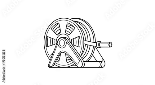 Garden Hose Reel, Water Hose Storage, Outdoor Watering Equipment, Lawn Care Tool