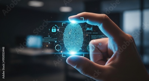 A finger press on a smart digital touch screen interface represents a business technology concept for mobile internet communication and social media networking via a smartphone display