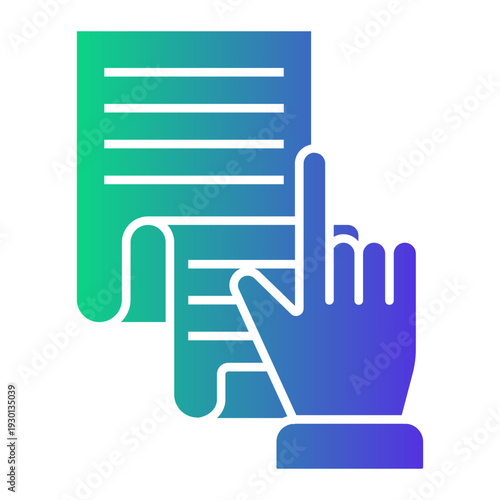 instructions Gradient icon