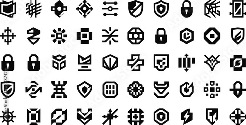 Stylized Number 126 Vector Illustration