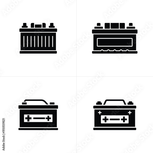 Black and white car battery black and white 1 vehicle battery