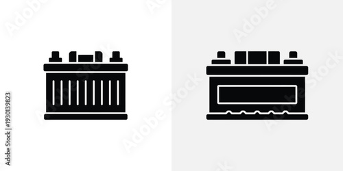 Black and white car battery black and white 2 automotive