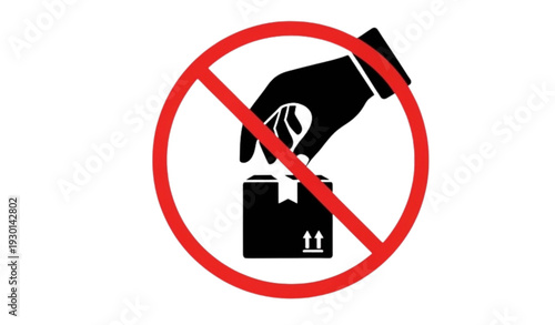 A vector graphic illustration of a hand not accepting a bribe