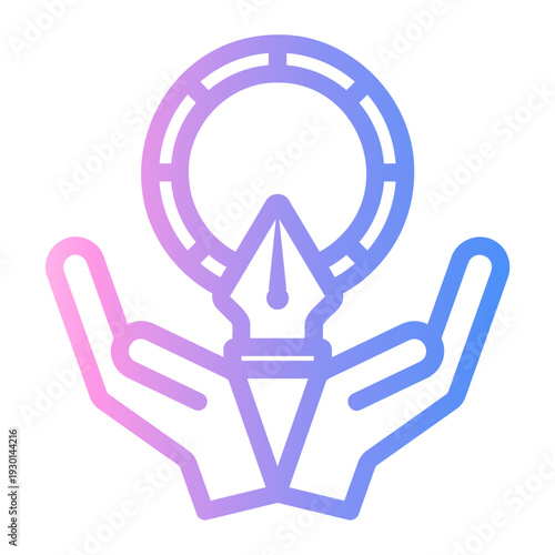 creative Line Gradient Icon