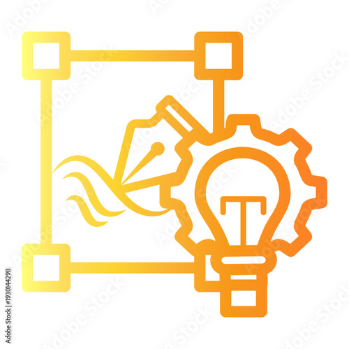 scalability Line Gradient Icon