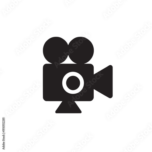Vintage Film Camera Silhouette Icon